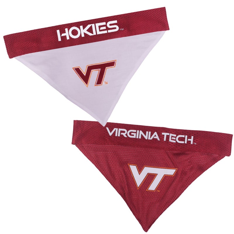 Pets First Collegiate Pet Accessories, Reversible Bandana, Virginia Tech Hokies, Small/Medium - Image 1